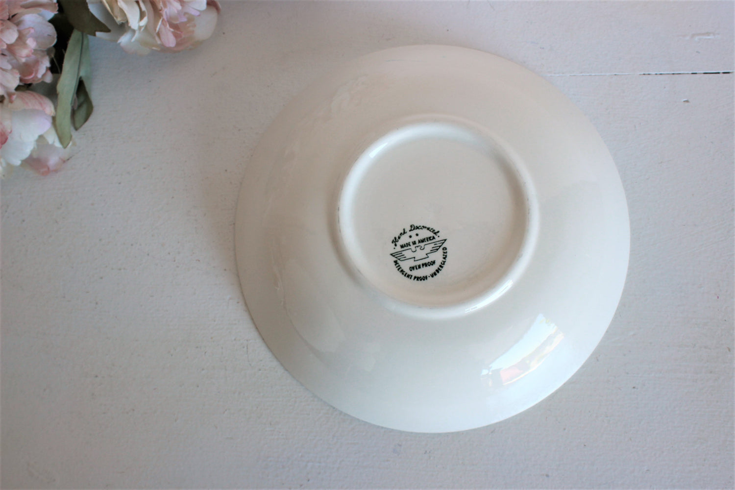 Vintage Soup Bowl by Stetson Marcrest Pottery in Swiss Alpine Chalet