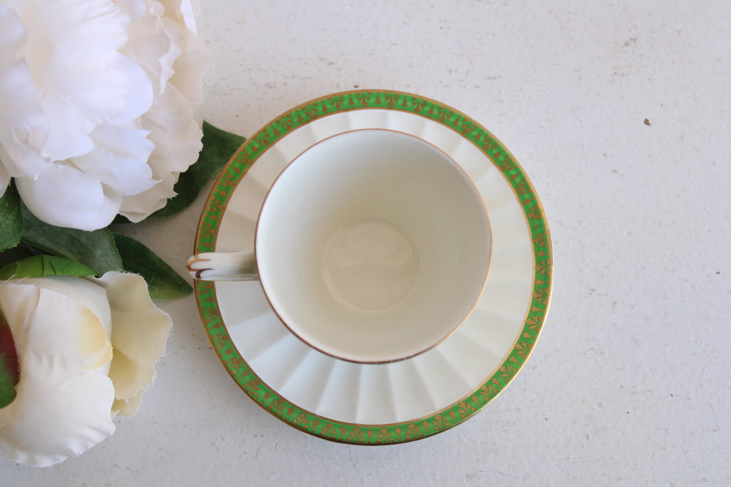 Vintage 1960s Crown Ducal Demitasse Cup and Saucer