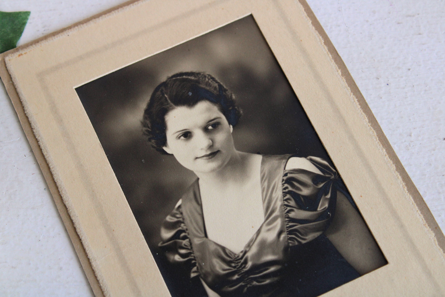 Vintage 1930s Sepia Photograph of a Woman's Portrait