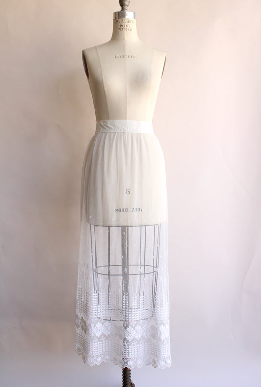 Vintage 1970s Tulle Petticoat Skirt