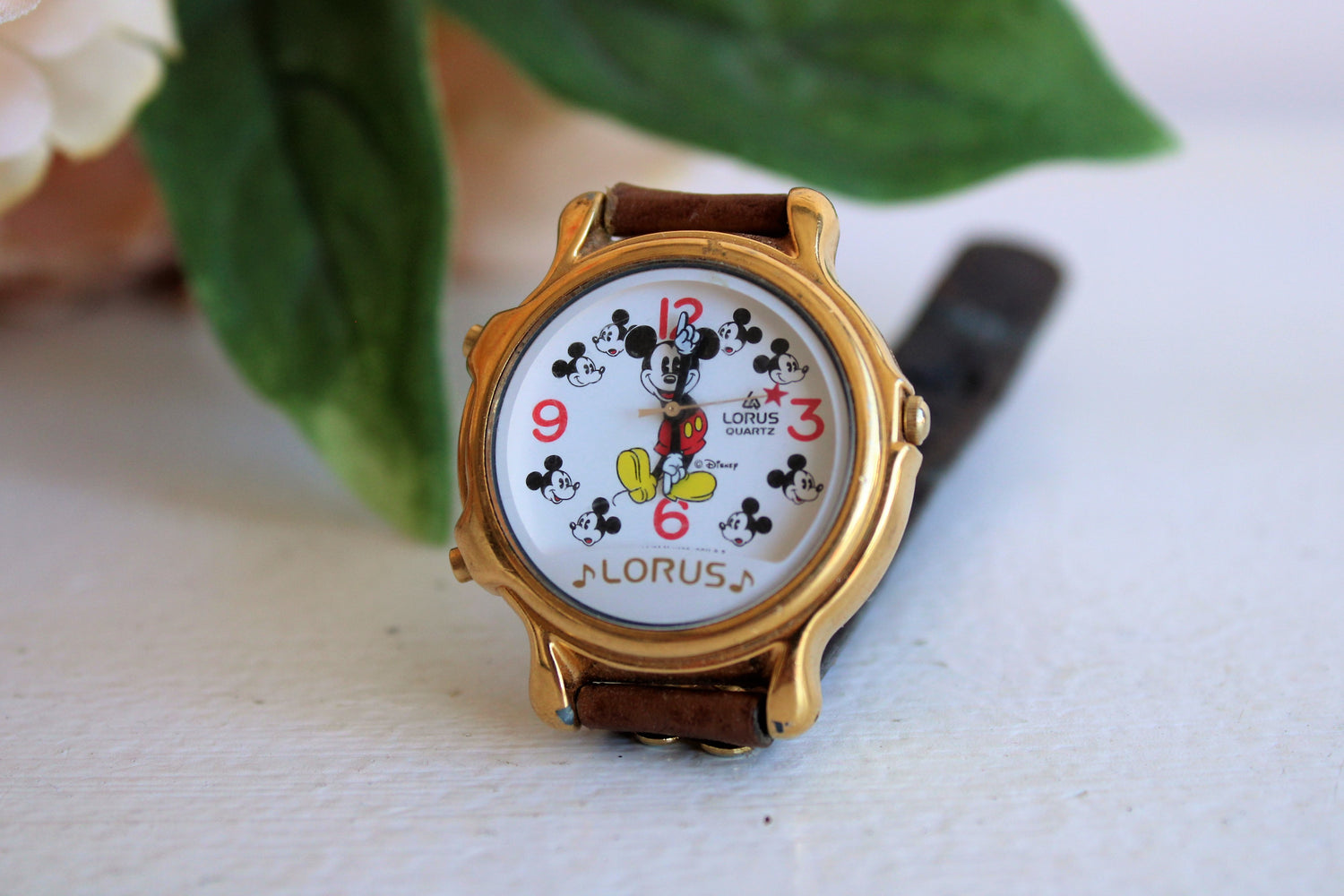 Vintage 1980s Lorus Two Tunes Mickey Mouse Wrist Watch