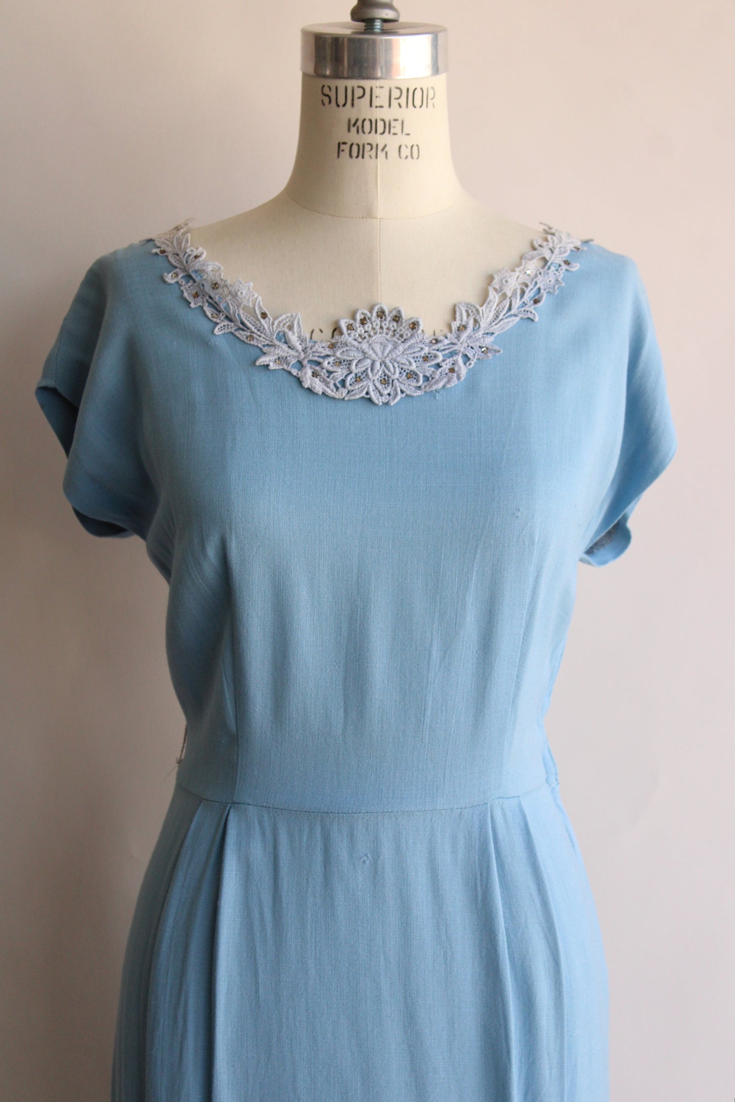 Vintage 1950s Blue Dress by Gloria Swanson of Forever Young