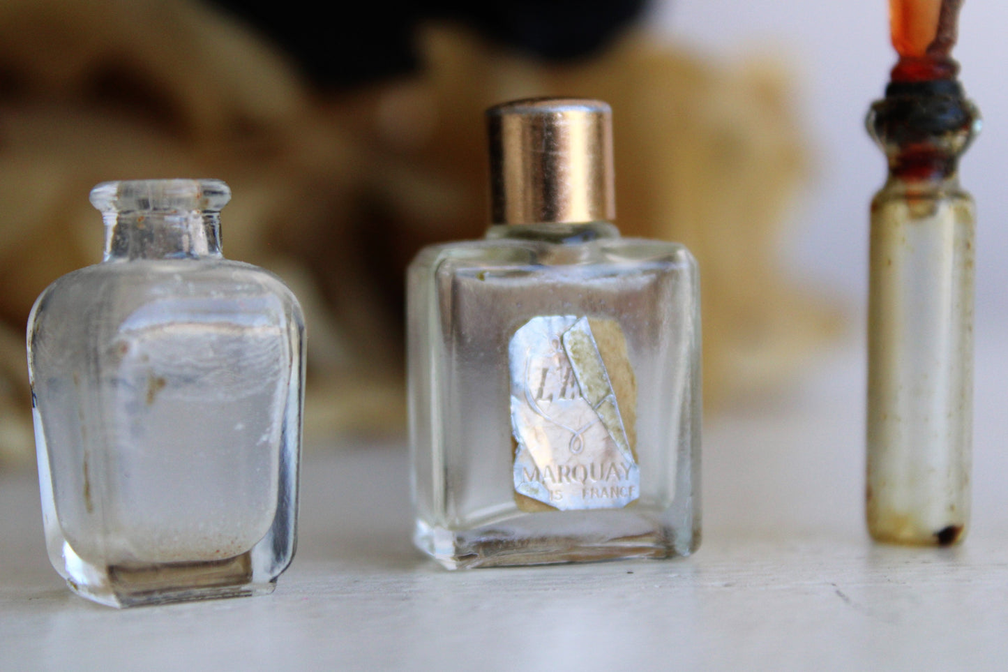 Vintage Perfume Bottles, L'elu Marquay, Emeraude, Pavlova, Etc, Sample Size Fragrance
