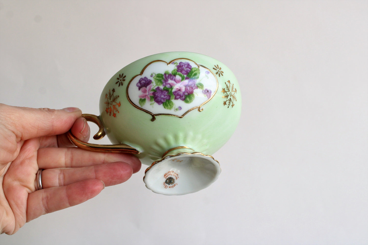 Vintage 1950s Lefton Violet Tea Cup