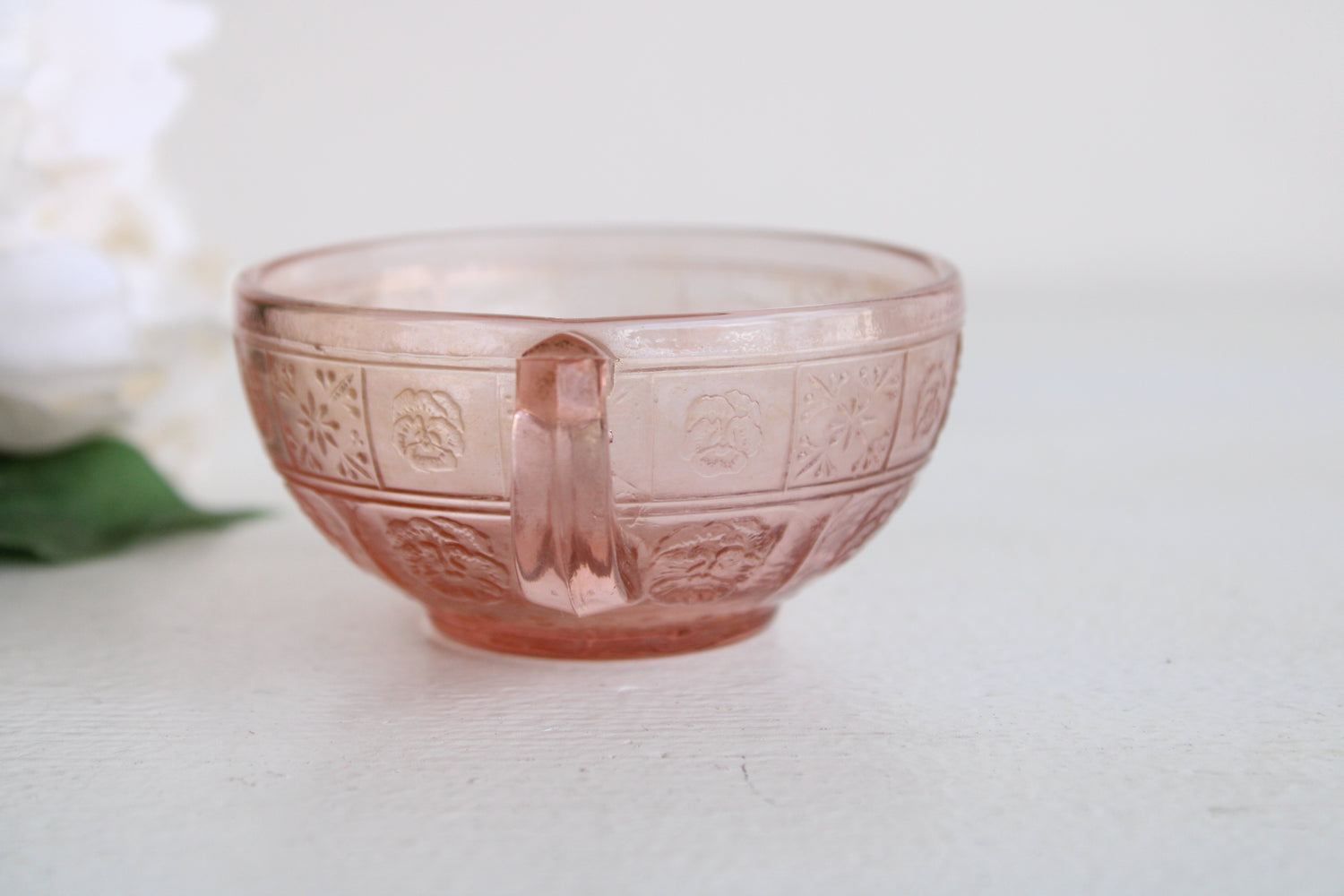 Vintage Pink Depression Glass Tea or Demitasse Cup