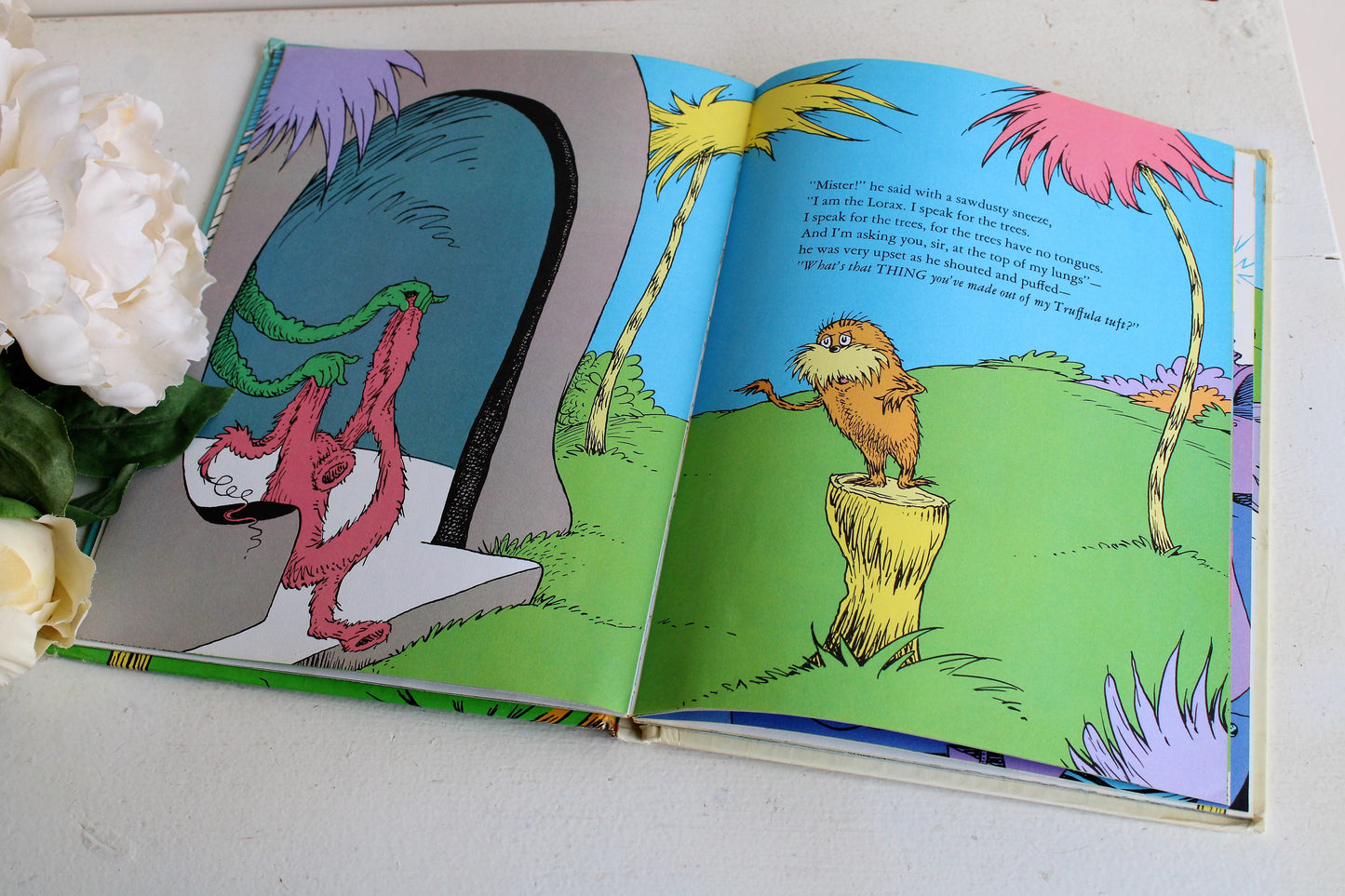 Vintage 1970s Book, The Lorax by Dr. Seuss