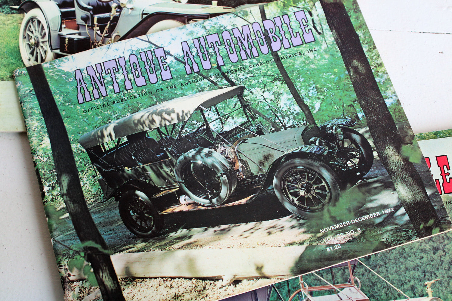 Vintage 1970s Lot of Six Antique Automobile Magazines