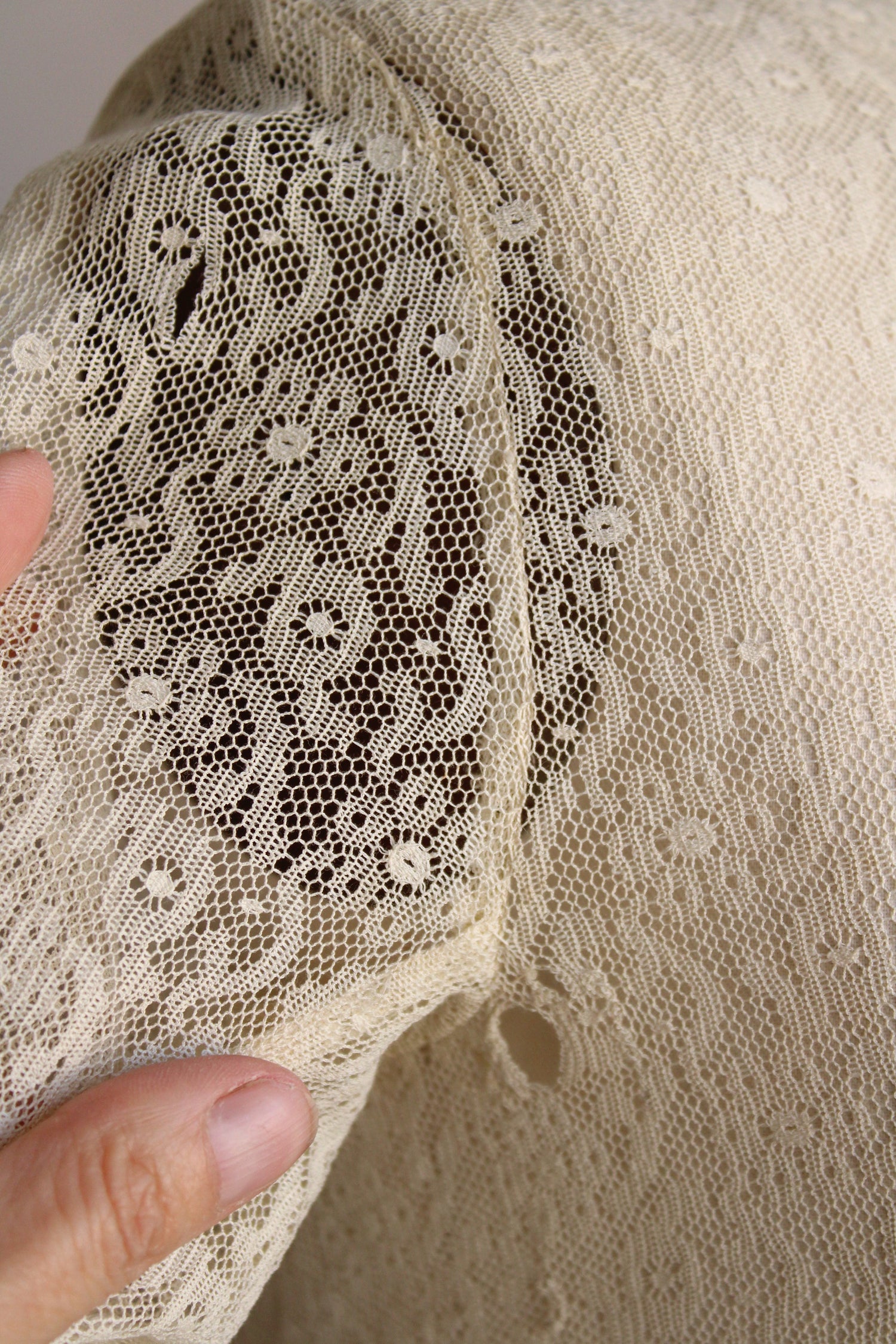 Antique Edwardian Ivory Lace Blouse