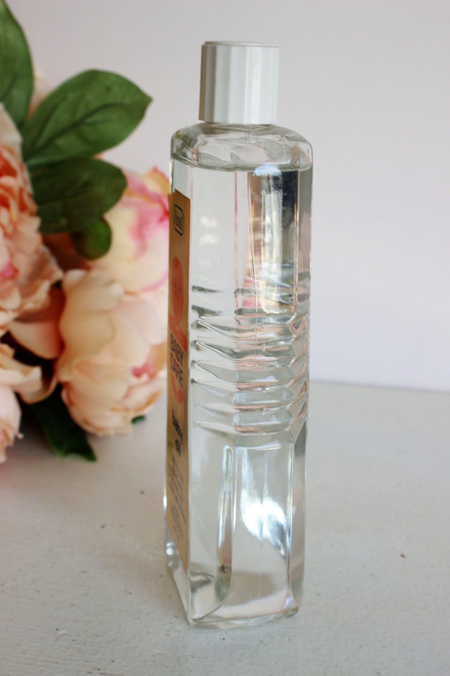 Vintage Rexall Baby Oil in Glass Bottle