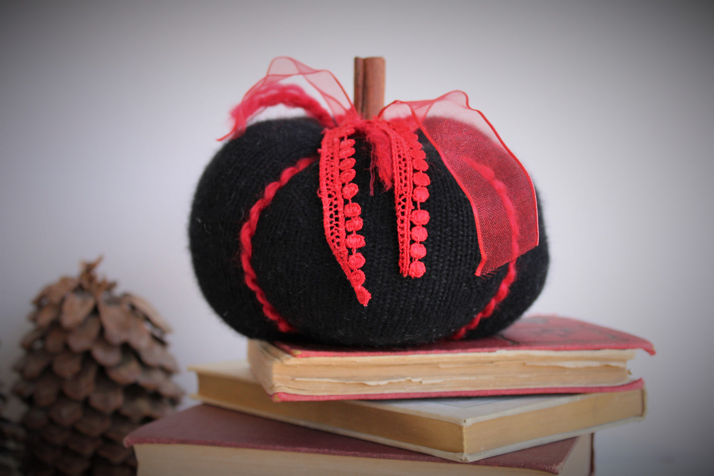 The "Vampire" Pumpkin Pillow Pouf in Cashmere