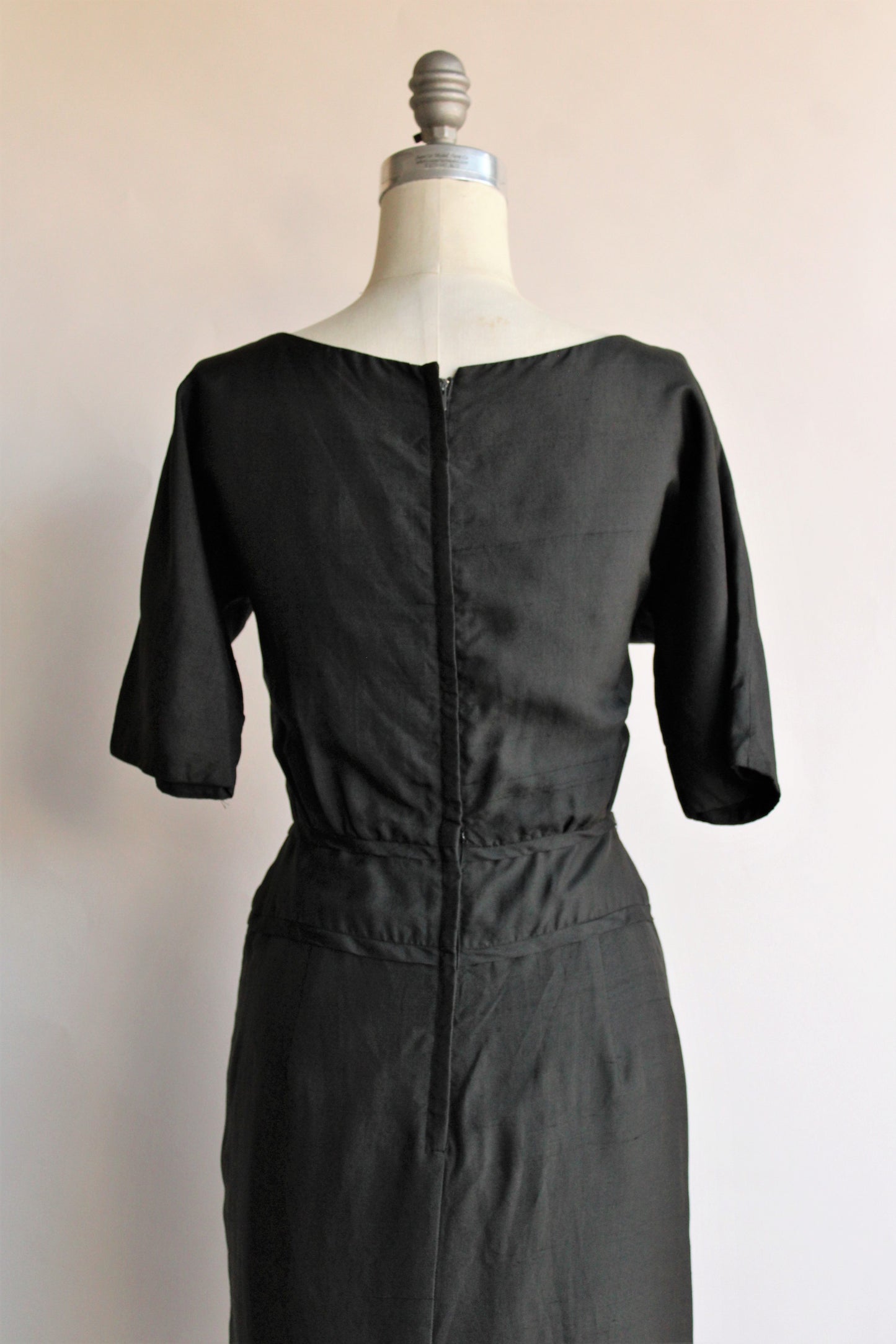 Vintage 1950s 1960s Black Silk Dress by Carl Naftal – Toadstool Farm ...