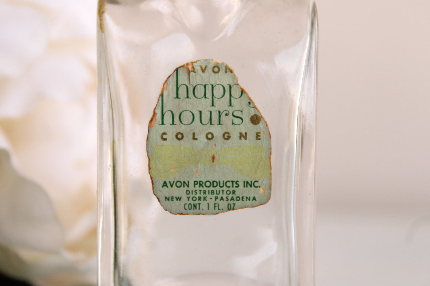 Vintage 1940s Avon Happy Hours Cologne Bottle