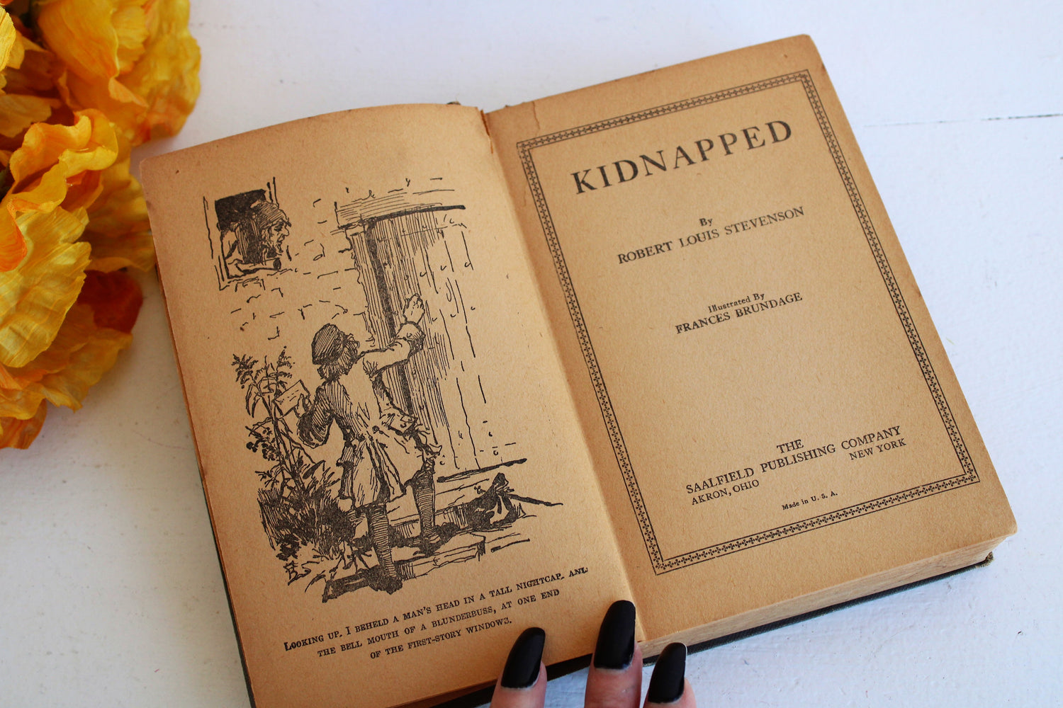 Vintage 1926 Robert Louis Stevenson's Kidnapped Book