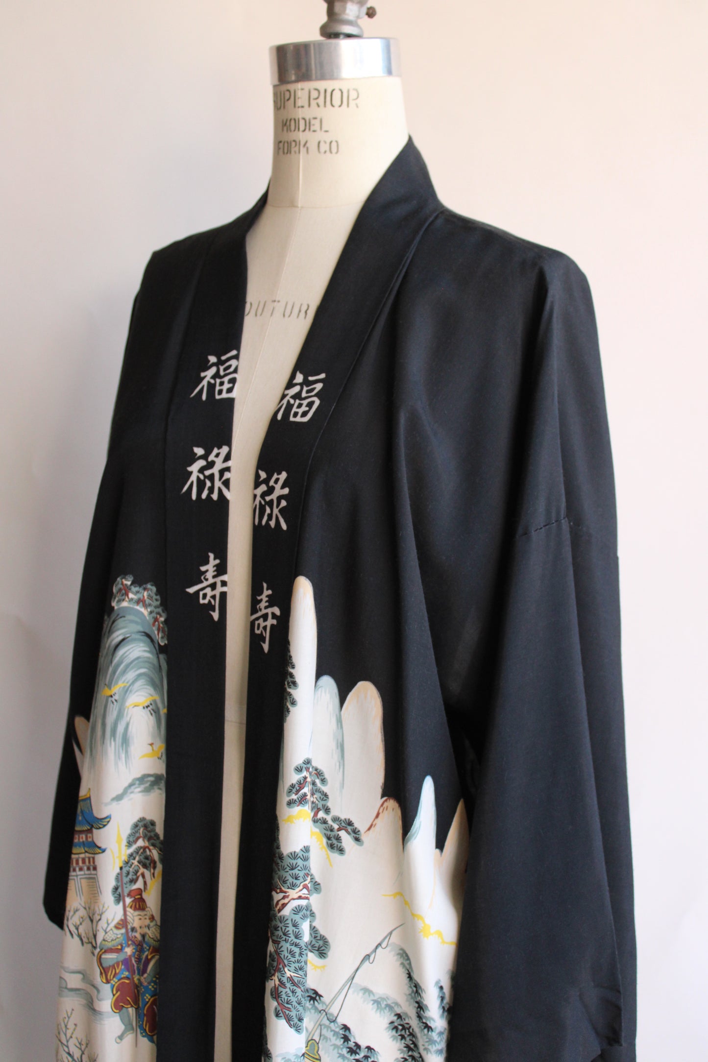 Vintage Haori Kimono in Black