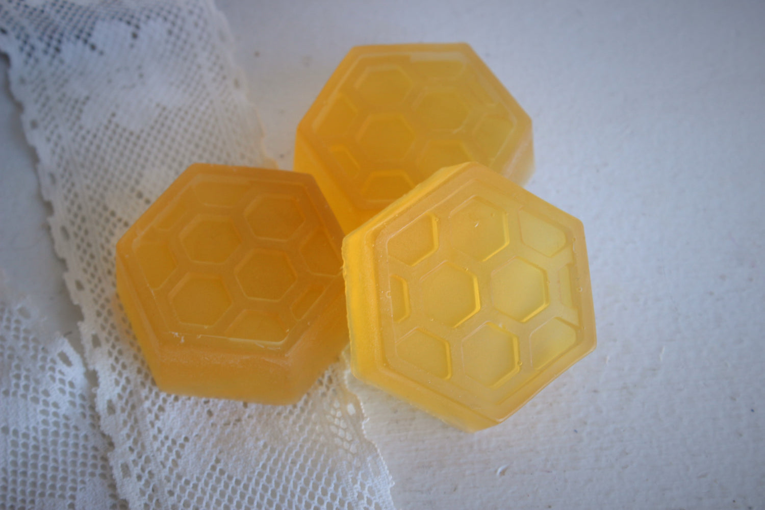 "The Bees Knees" Handmade Honey Glycerin Soap Scented with Honeysuckle