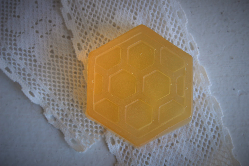 "The Bees Knees" Handmade Honey Glycerin Soap Scented with Honeysuckle