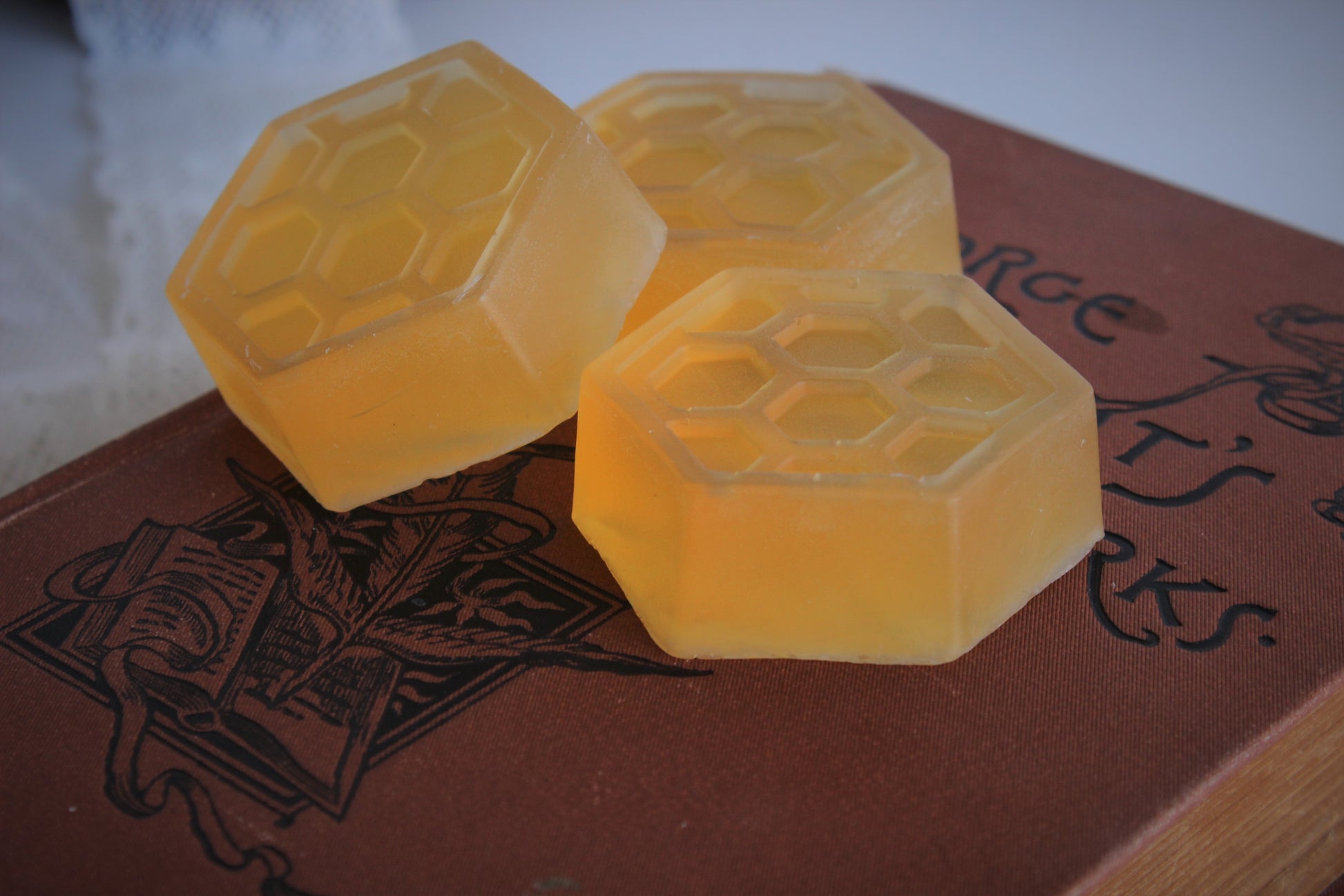 "The Bees Knees" Handmade Honey Glycerin Soap Scented with Honeysuckle