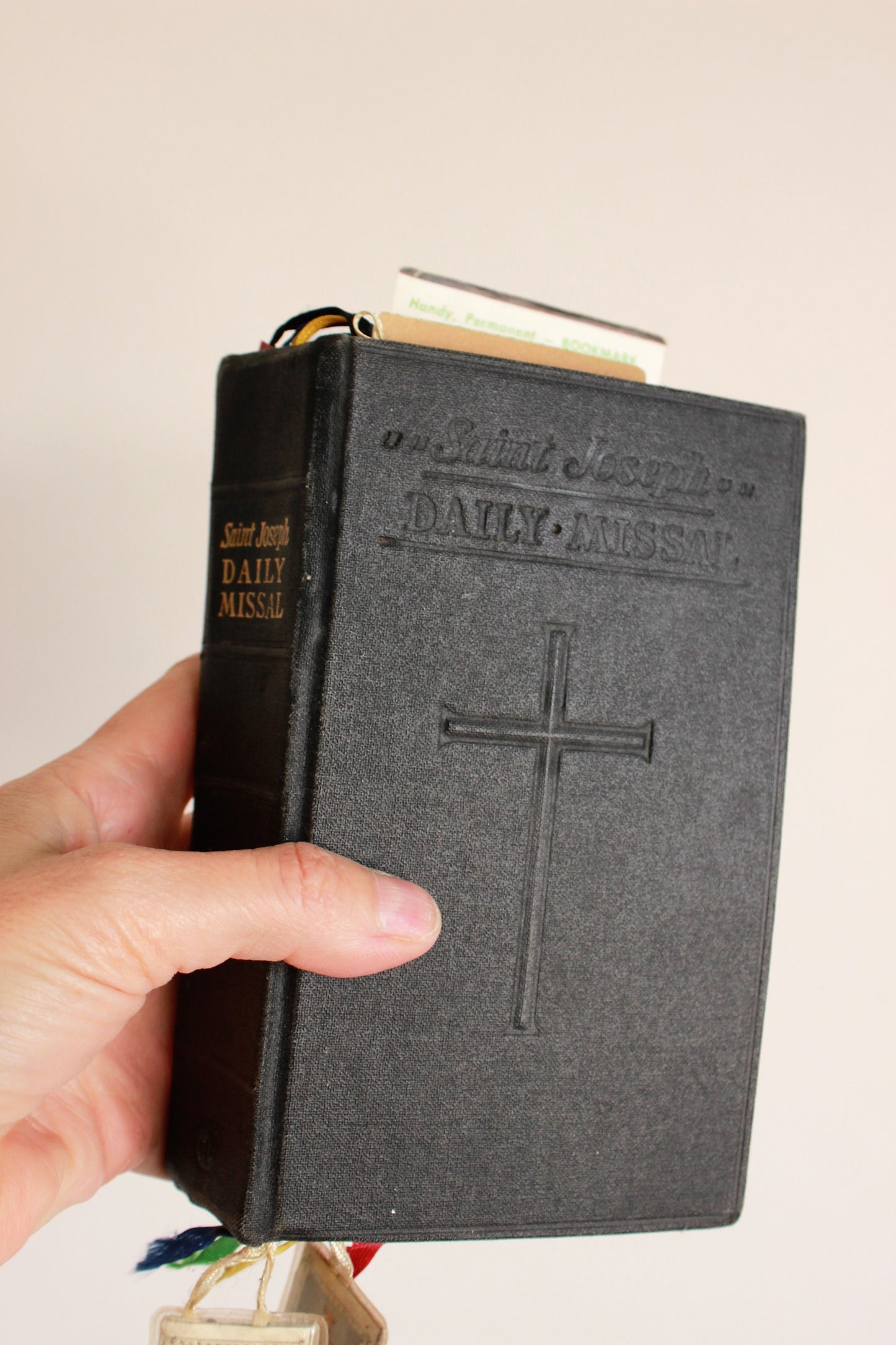Vintage 1950s Daily Missal Book / Saint Joseph