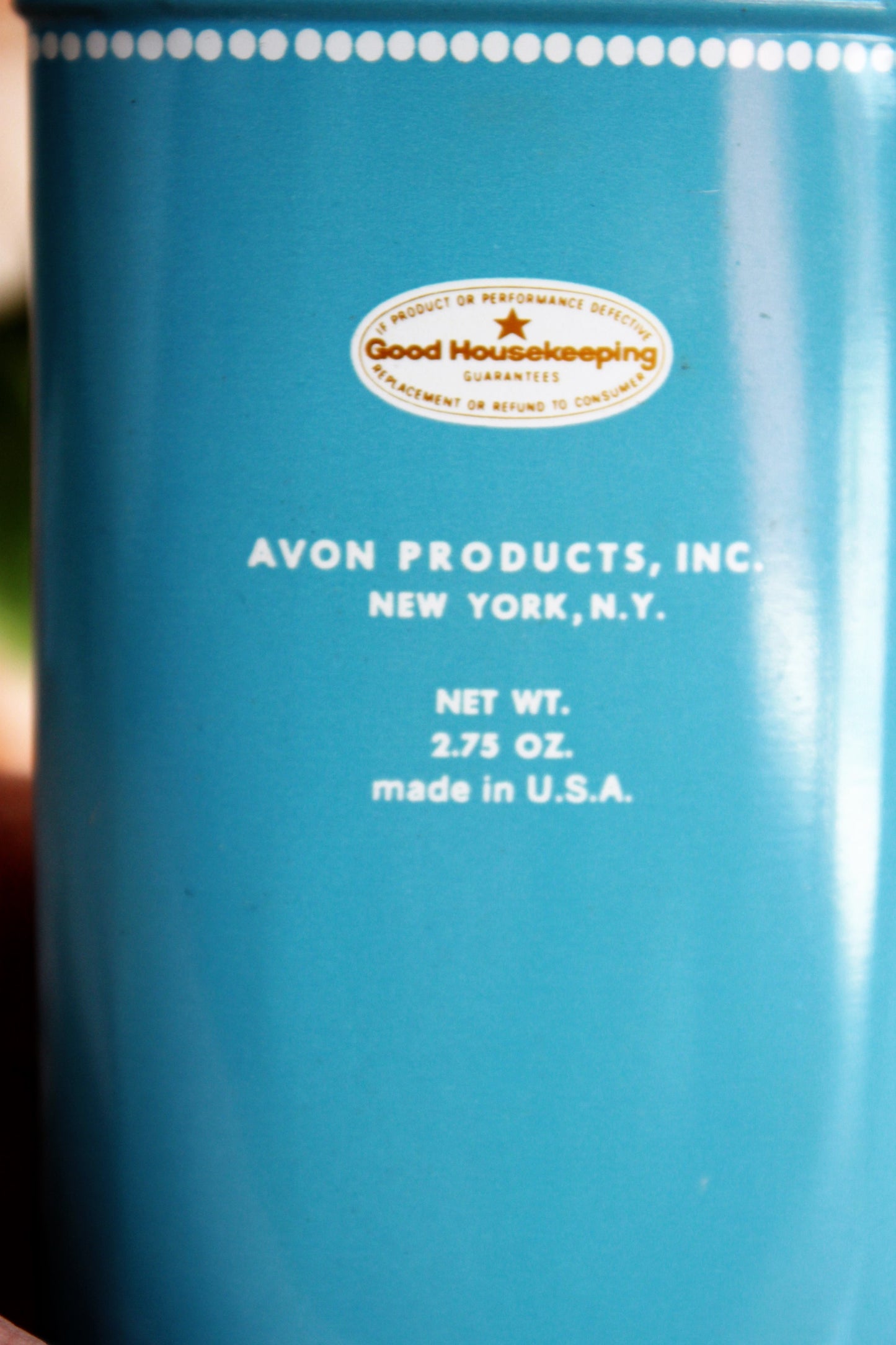 Vintage 1970s Avon Heres My Heart Perfumed Talc Body Powder Tin