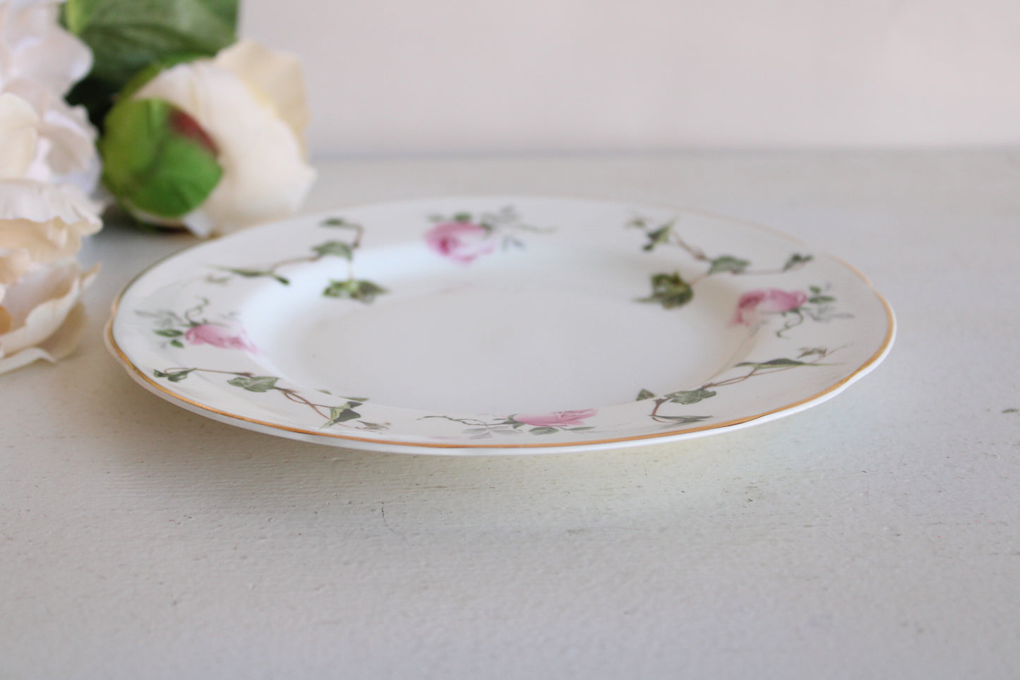 Vintage Crownford Ivy Rose Salad or Appetizer Plate