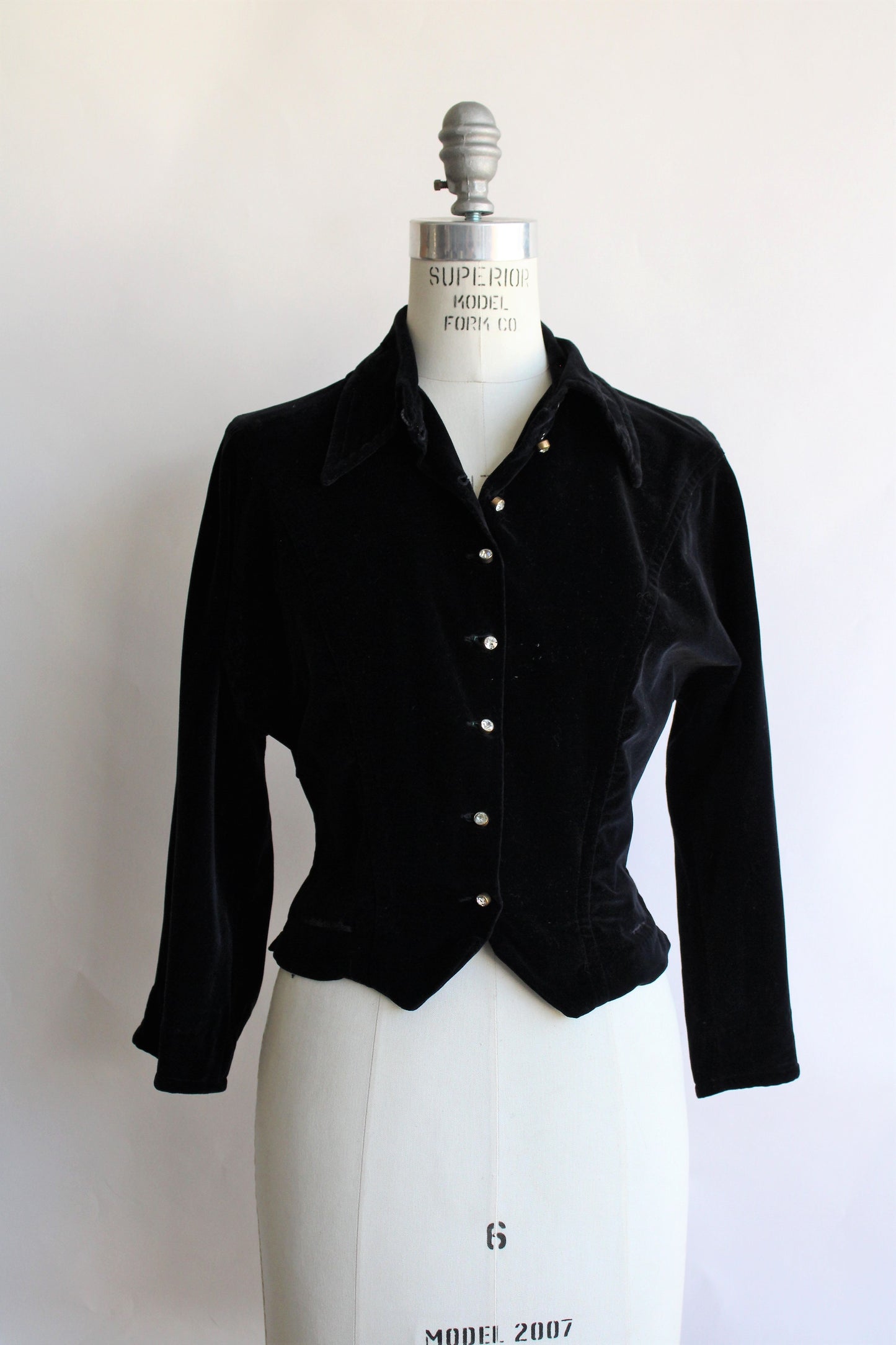 Vintage 1950s Koret Black Velvet Jacket