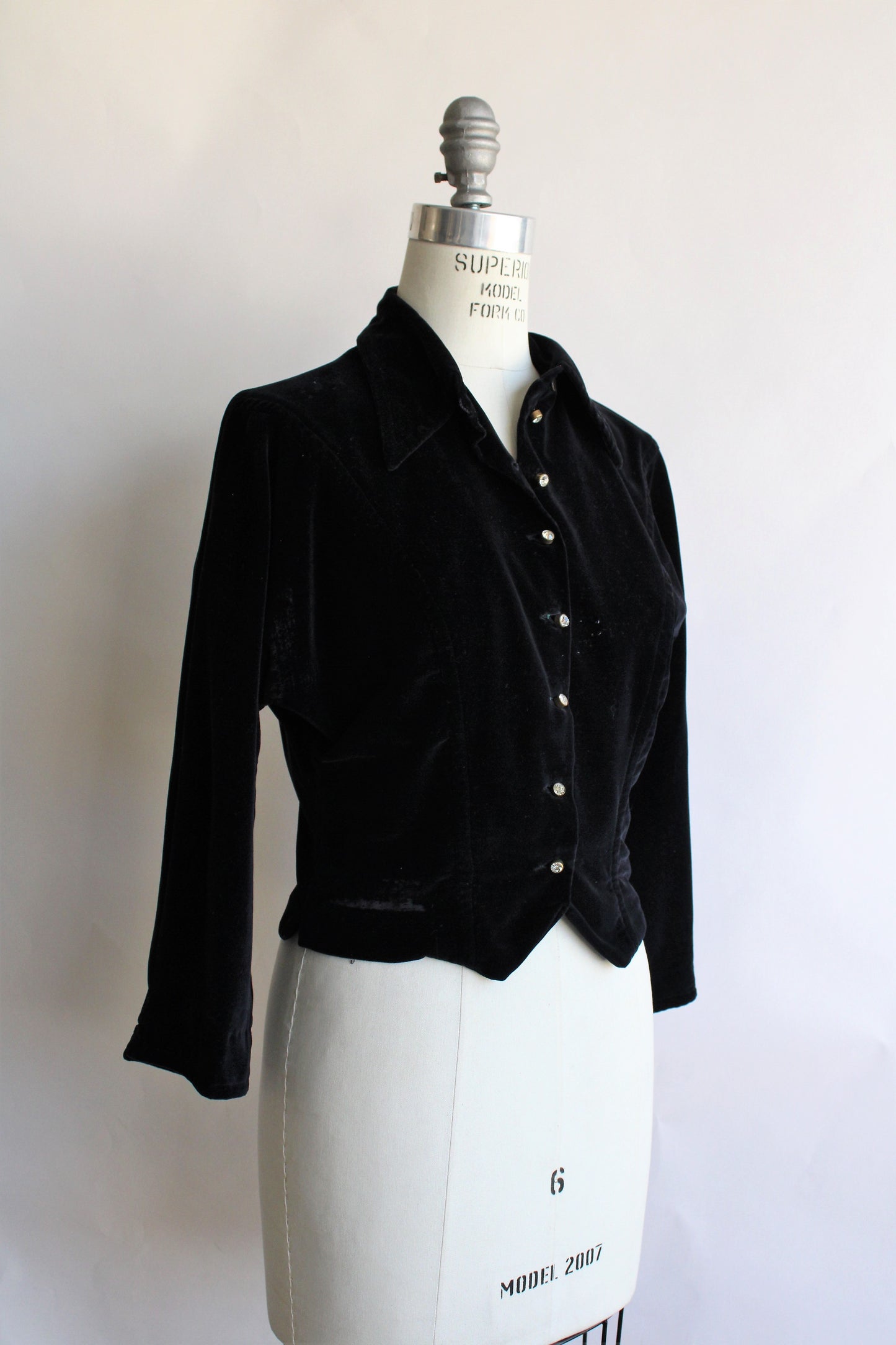 Vintage 1950s Koret Black Velvet Jacket