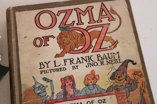 Antique 1920s Ozma of Oz book by Frank Baum