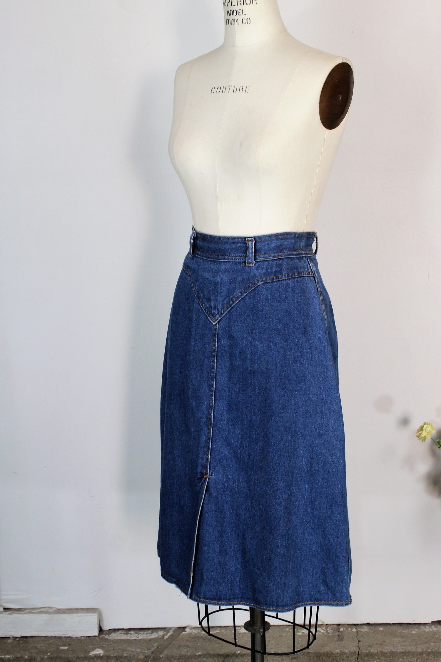 Vintage 1980s Denim Skirt By Kmart