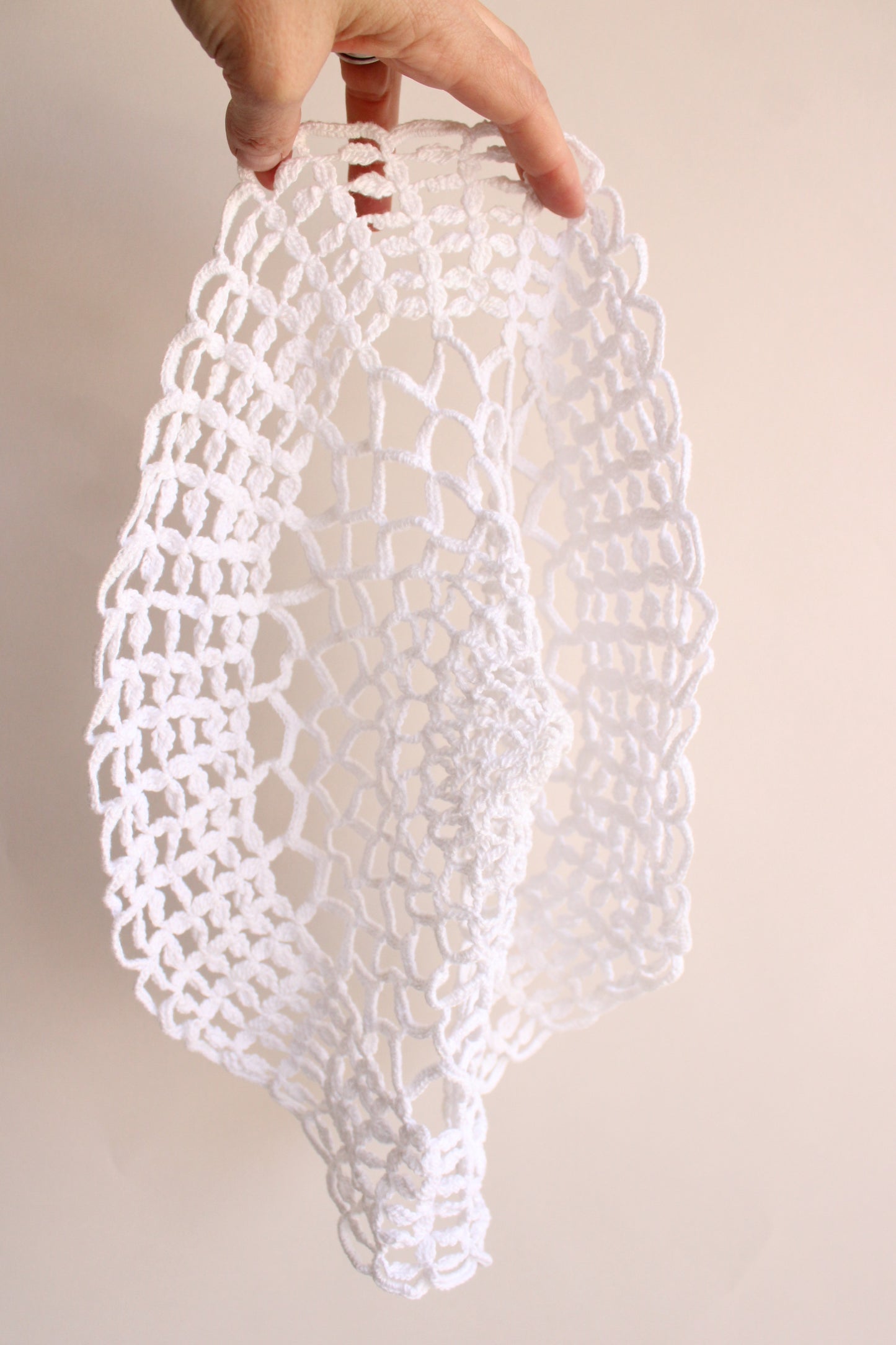 Vintage White Round Crochet Doily