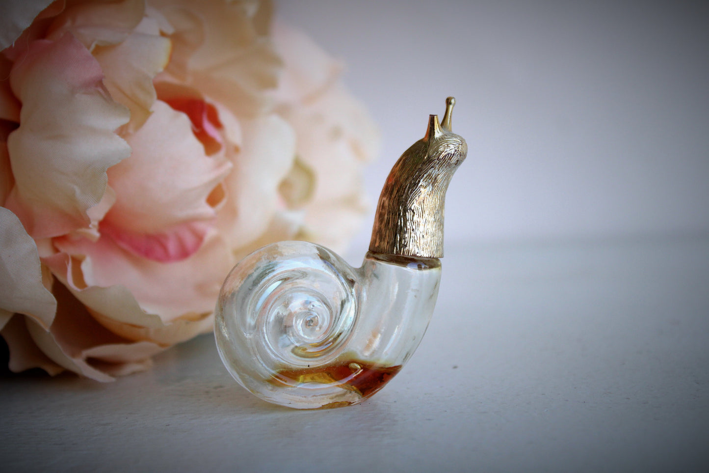Vintage 1960s Avon Mini Snail Perfume Bottle