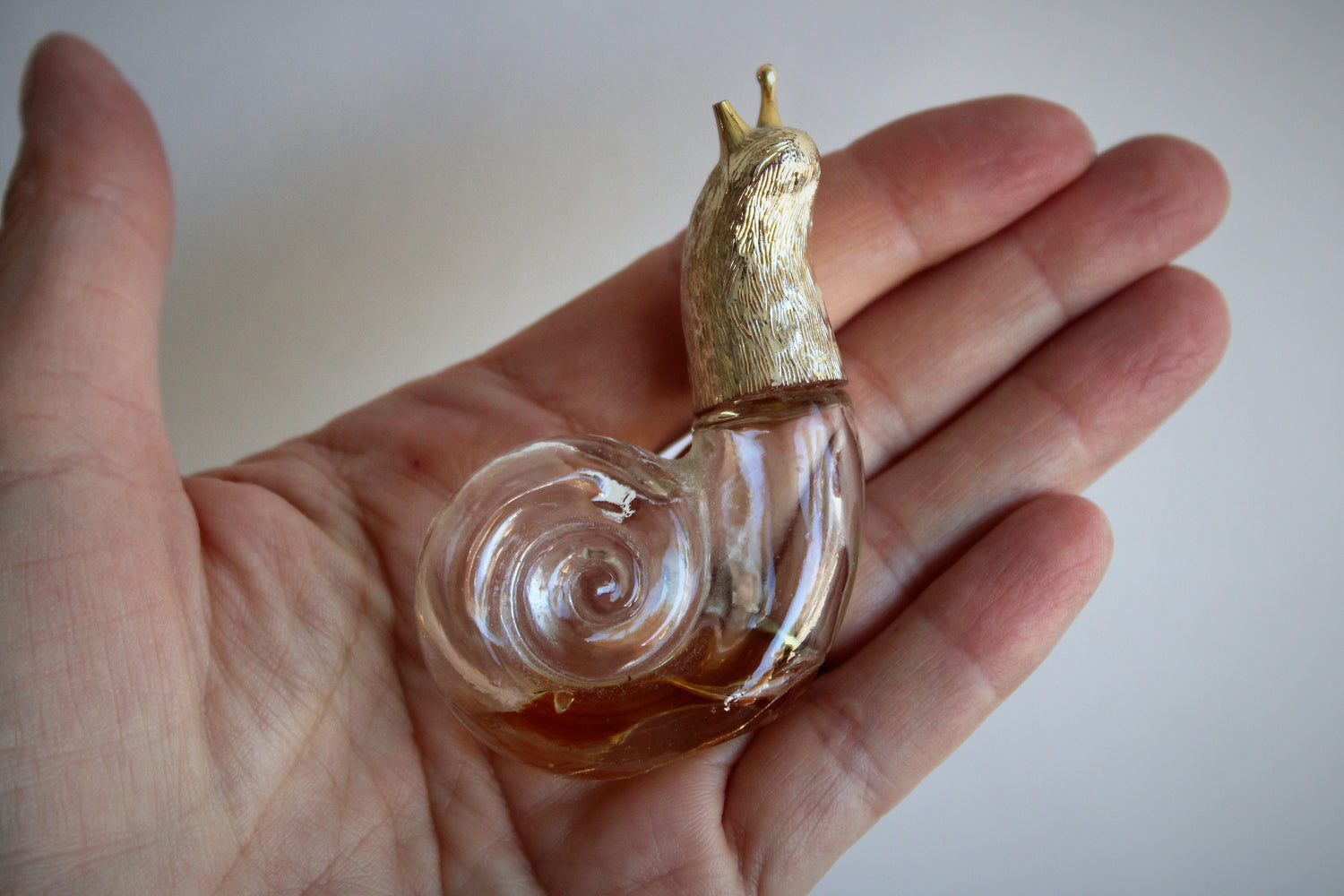 Vintage 1960s Avon Mini Snail Perfume Bottle