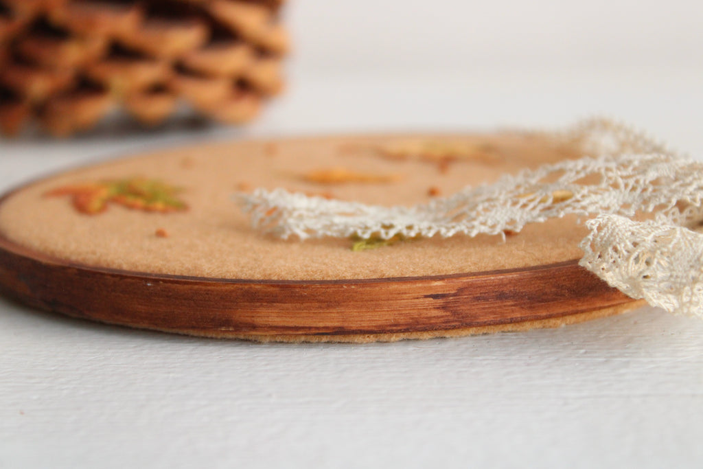 "Falling" Hand Embroidered Hoop Art