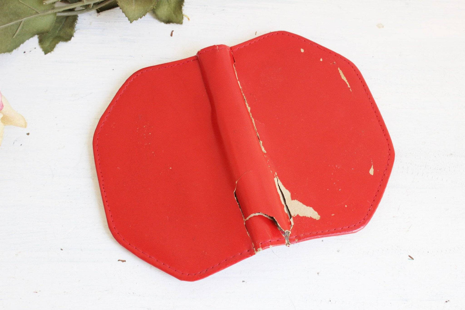 Vintage 1950s Red Leather Manicure Kit, Stellar Deluxe-Toadstool Farm Vintage-accessories,grooming,manicure kit,manicure kit nail care,red leather,stellar deluxe,toiletries,travell set,Vintage,Western Germany