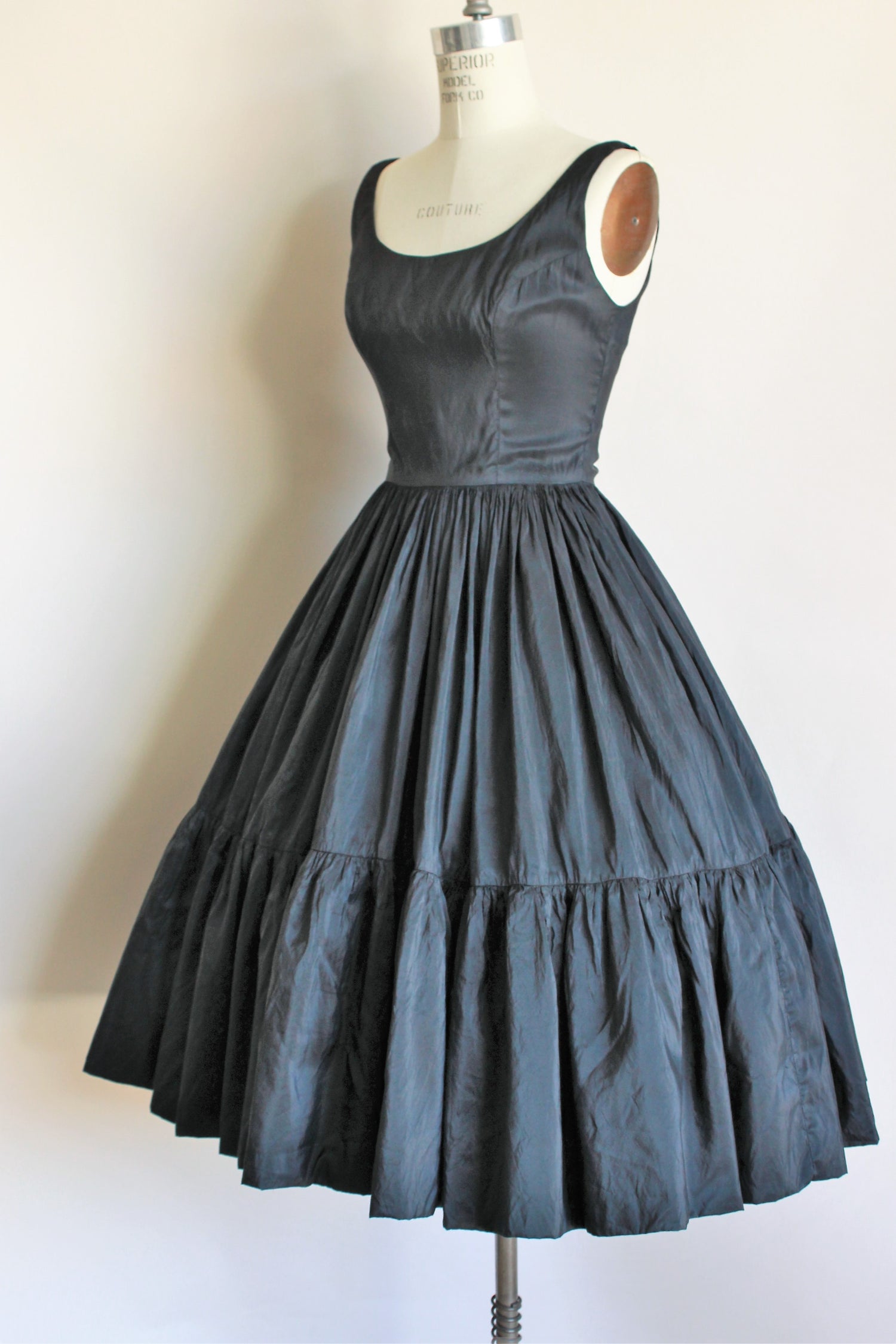 Vintage 1950s Black Ballerina Dress