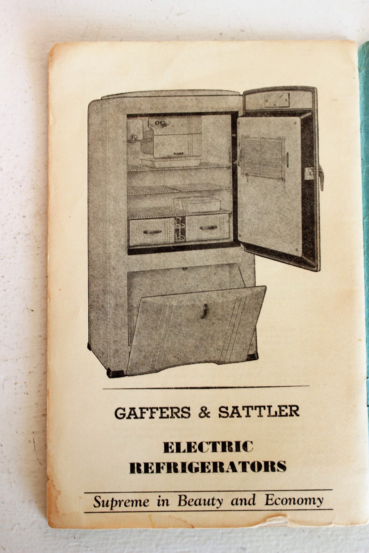 Vintage 1940s 1950s  Gaffer & Sattler Gas Cookery Booklet