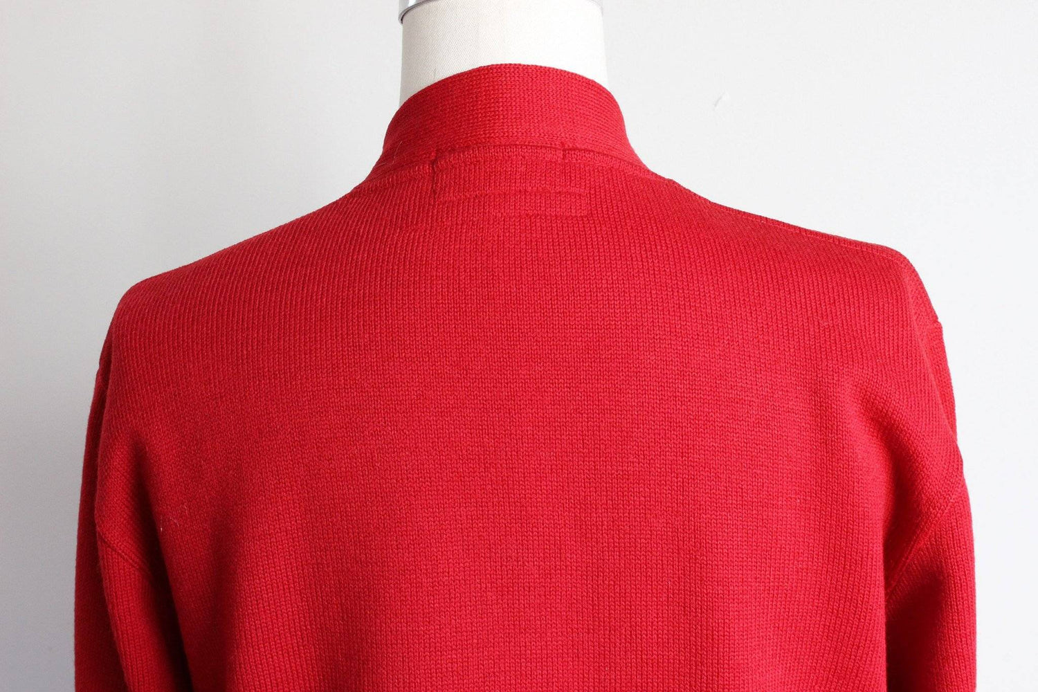 Vintage 1950s Red Criterion Class Sweater-Toadstool Farm Vintage-100 Percent,100% Virgin Wool,1950s Red Sweater,Class Sweater,Collegiate Cardigan,Criterior Class Sweater,Vintage,Vintage Clothing