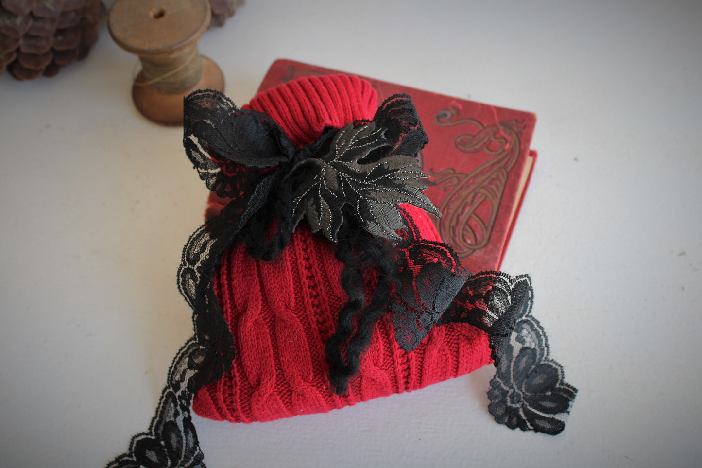"Winter Witch" Scented Sachet In Red and Black