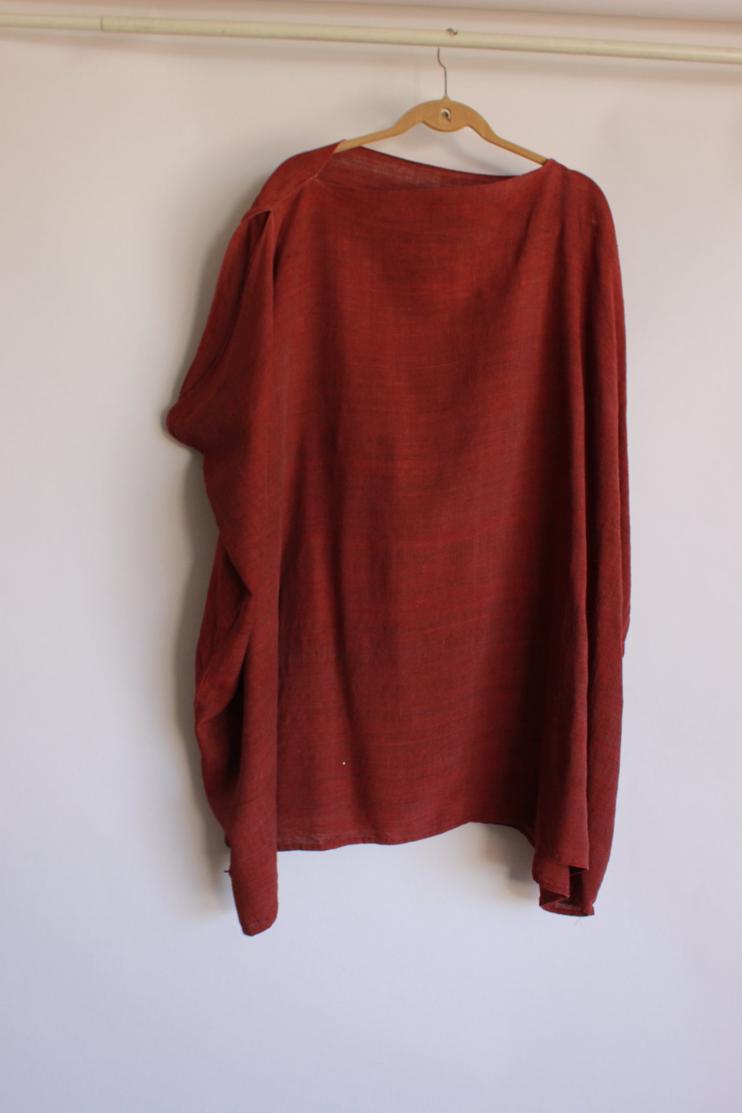 Vintage 1940s Roman Style Tunic in Red