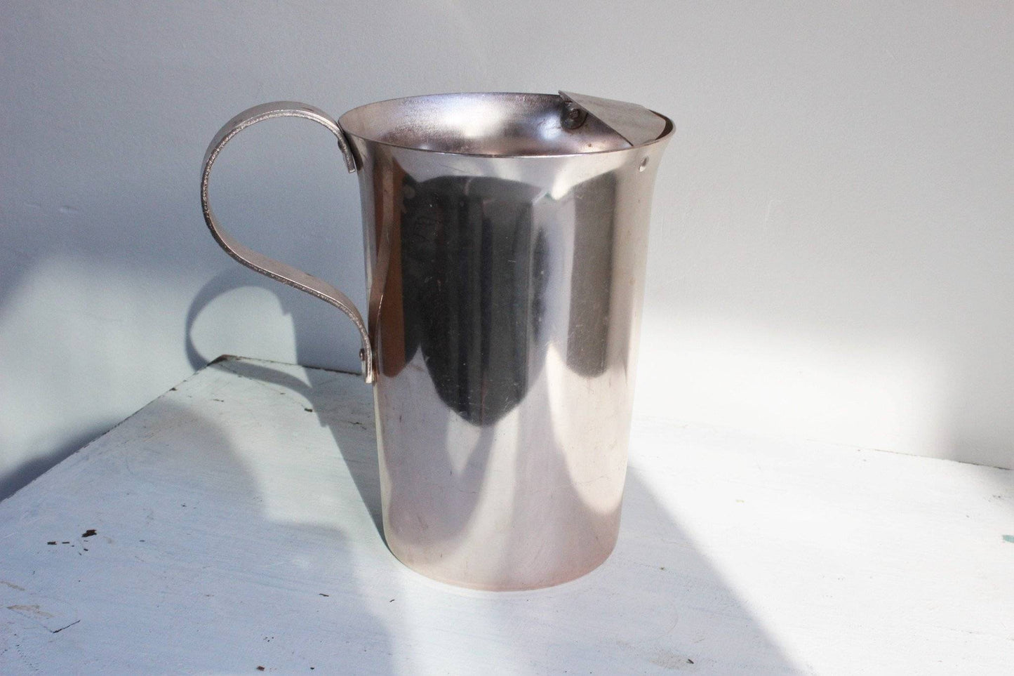at Home Silver Metal Pitcher