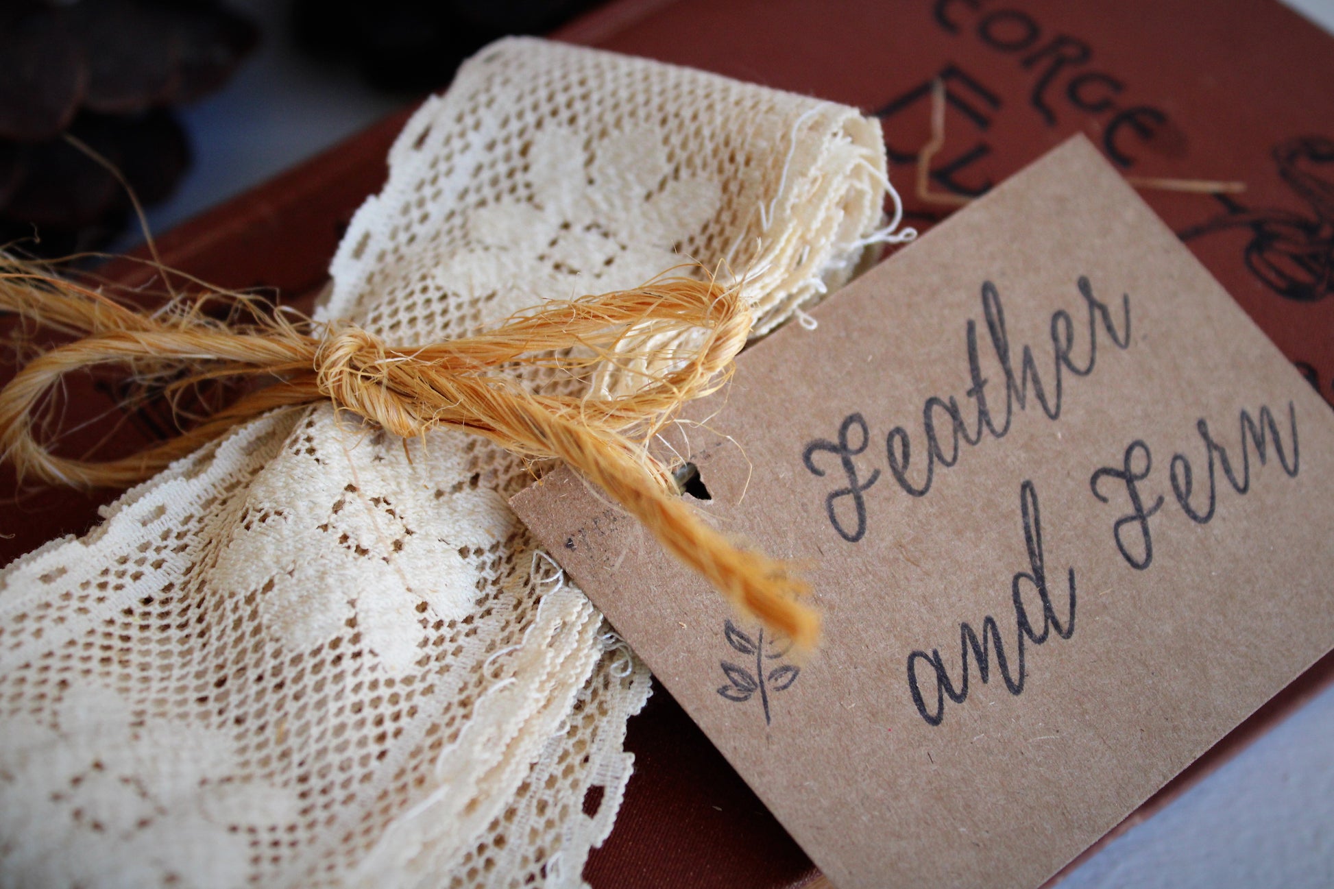 Naturally Plant Dyed Ivory Vintage Lace