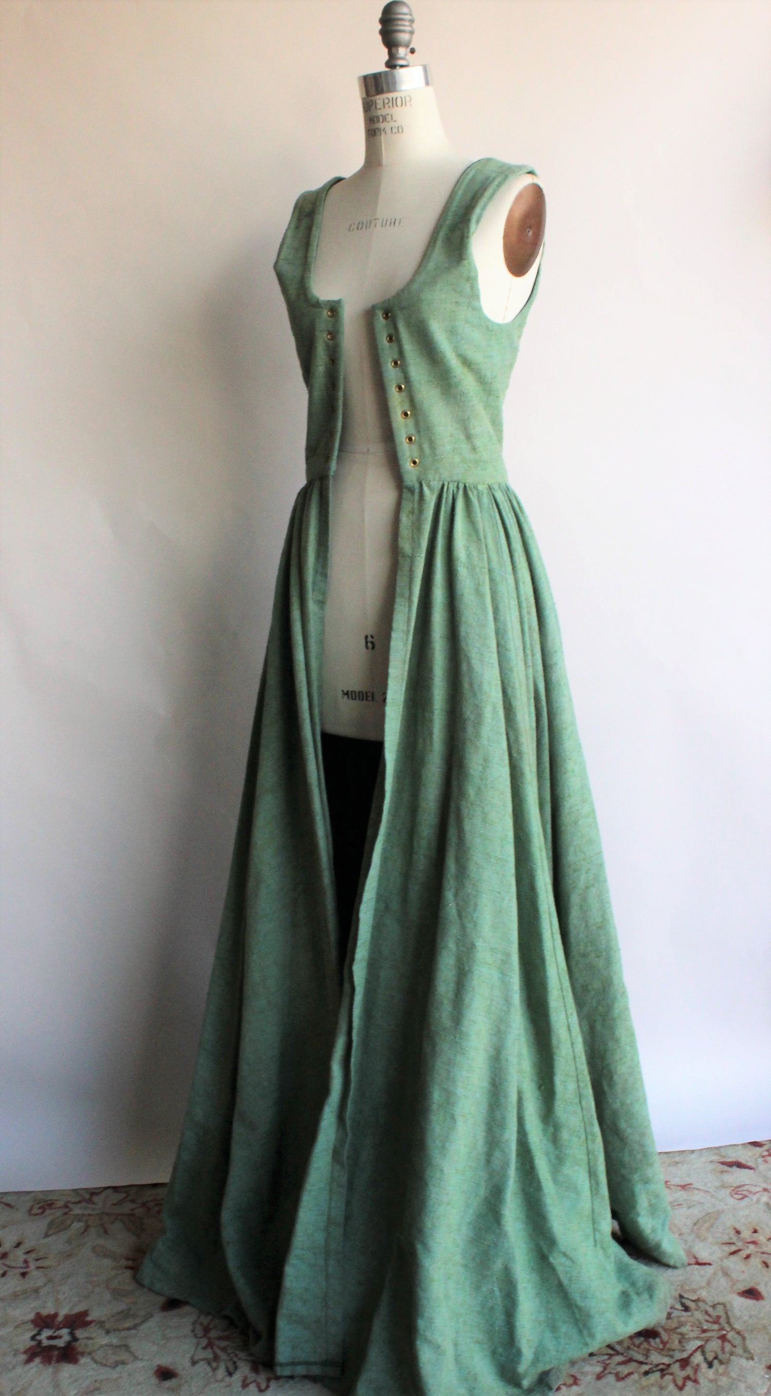 Vintage 1990s Custom Made Irish Overdress Costume