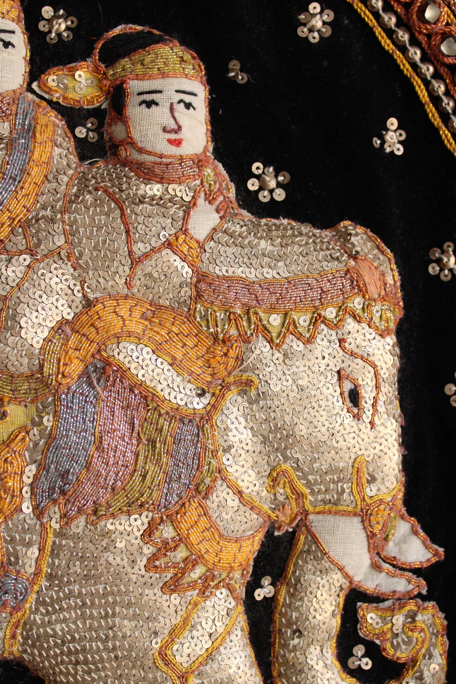 Vintage 1940s Kalaga Wall Hanging
