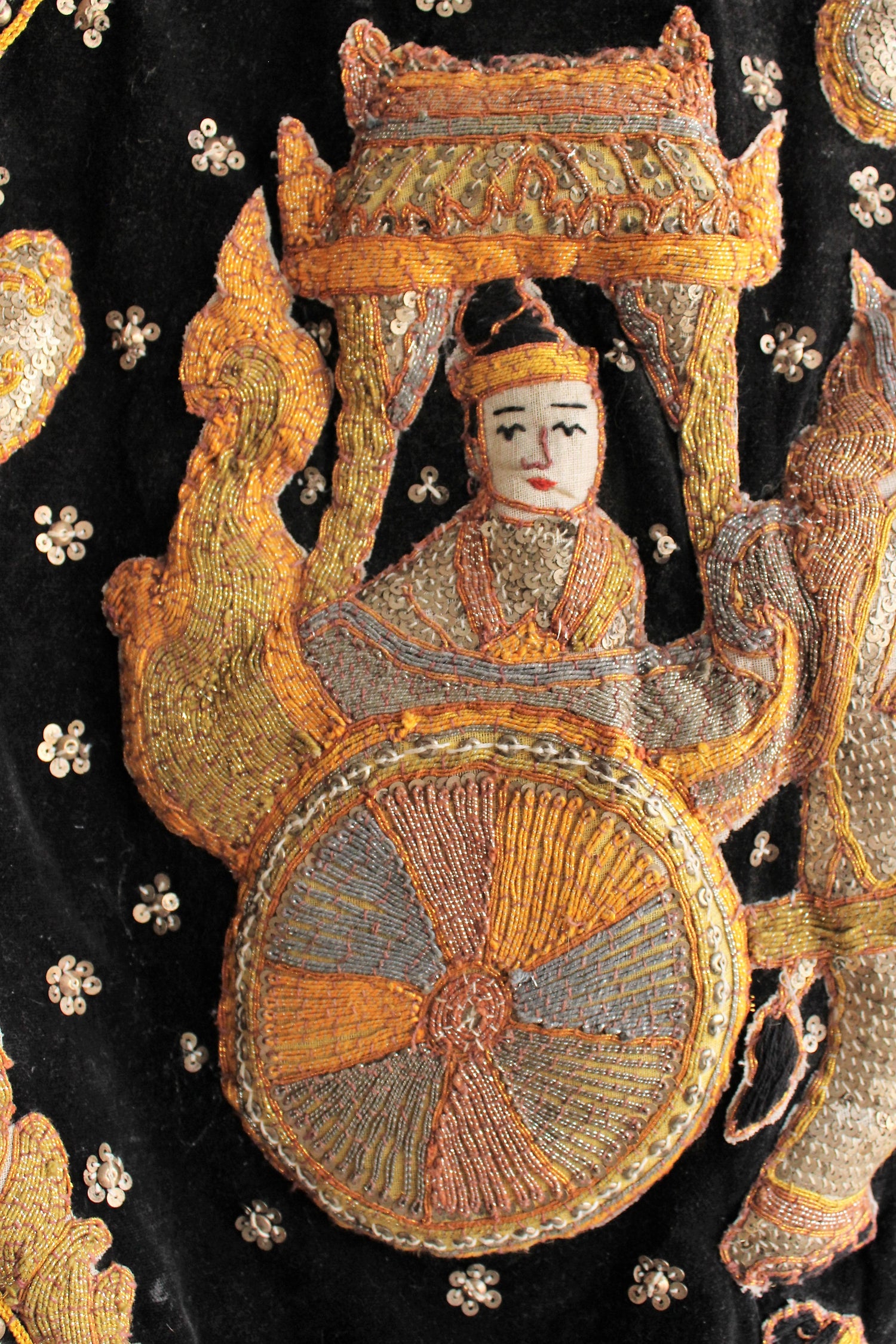 Vintage 1940s Kalaga Wall Hanging