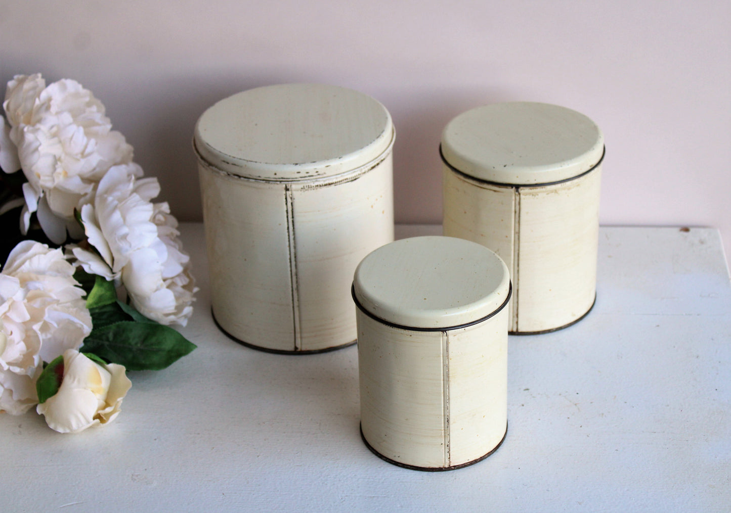 Vintage 1950s Apple Canister Set by Ballonoff