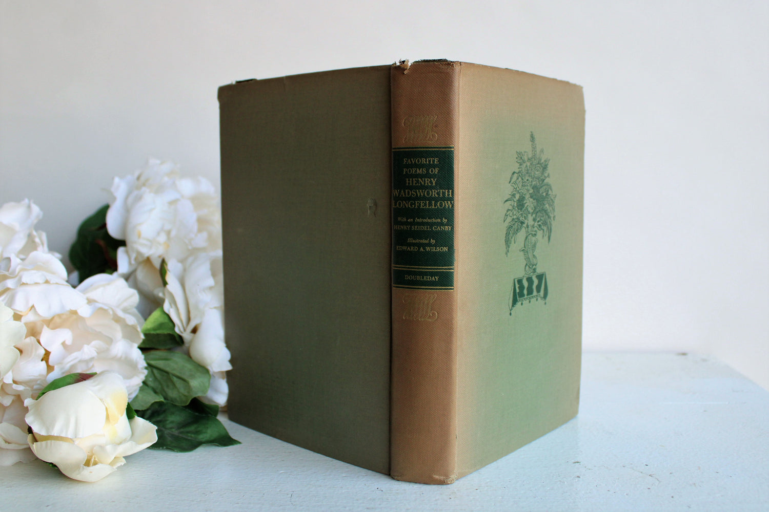 Vintage 1940s Book  "Favorite Poems of Henry Wadsworth Longfellow", First Edition