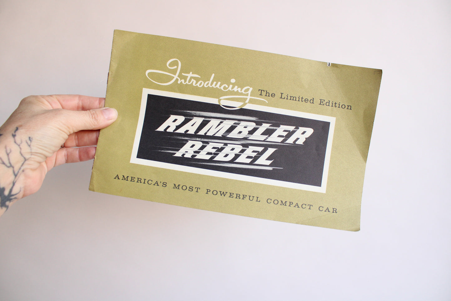 Vintage 1950s Rambler Rebele Auto Dealer Brochure