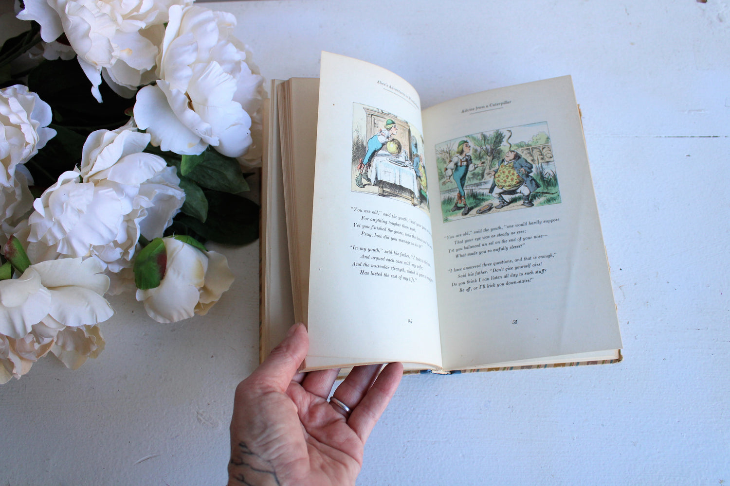 Vintage 1940s "Alice in Wonderland" Book by Lewis Carroll
