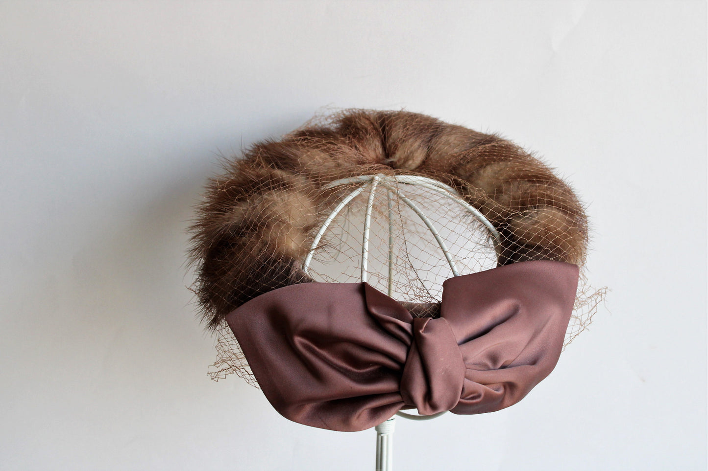 Vintage 1950s Fur Fascinator Hat