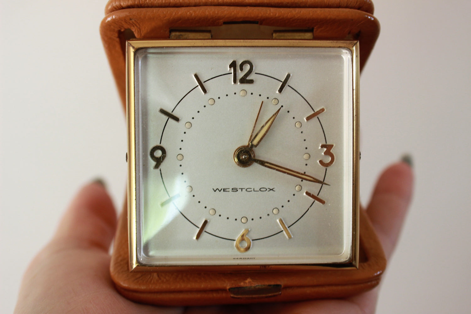 Vintage 1960s Westclox Travette Alarm Clock, New in Box