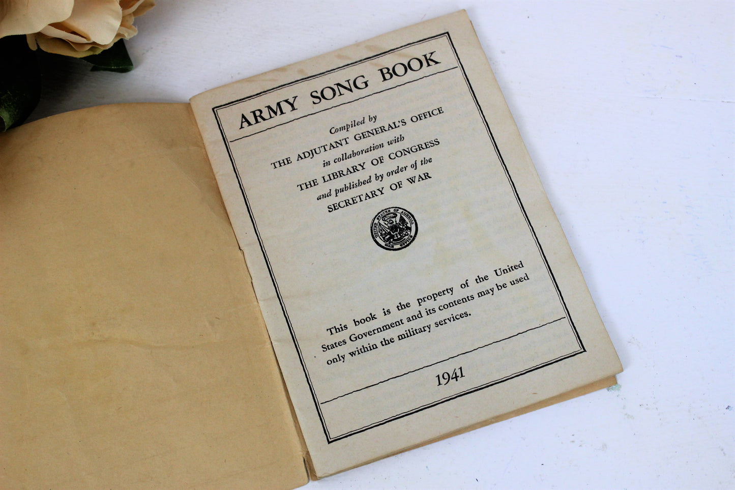 Vintage 1940s Military Books